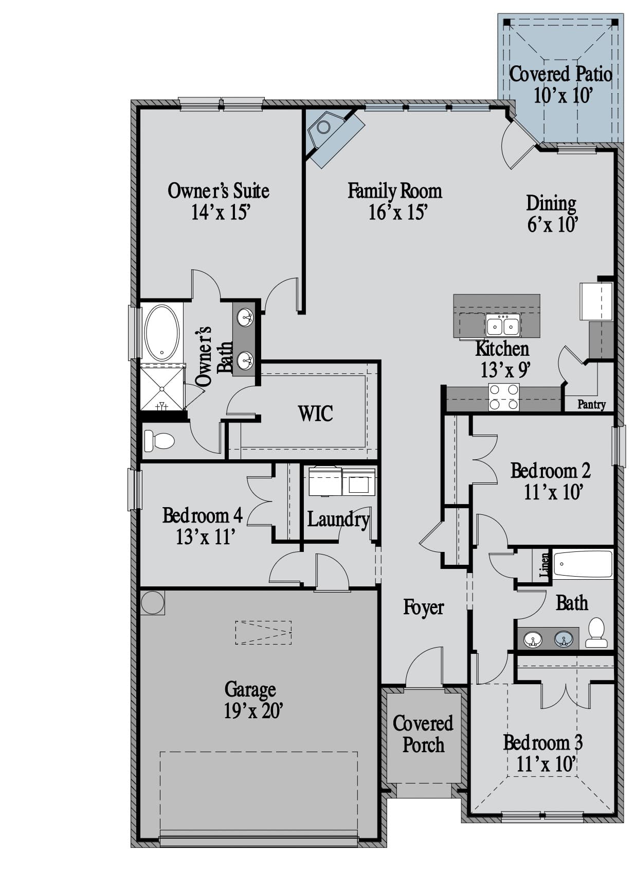 San Jacinto 1st Floor floor plan