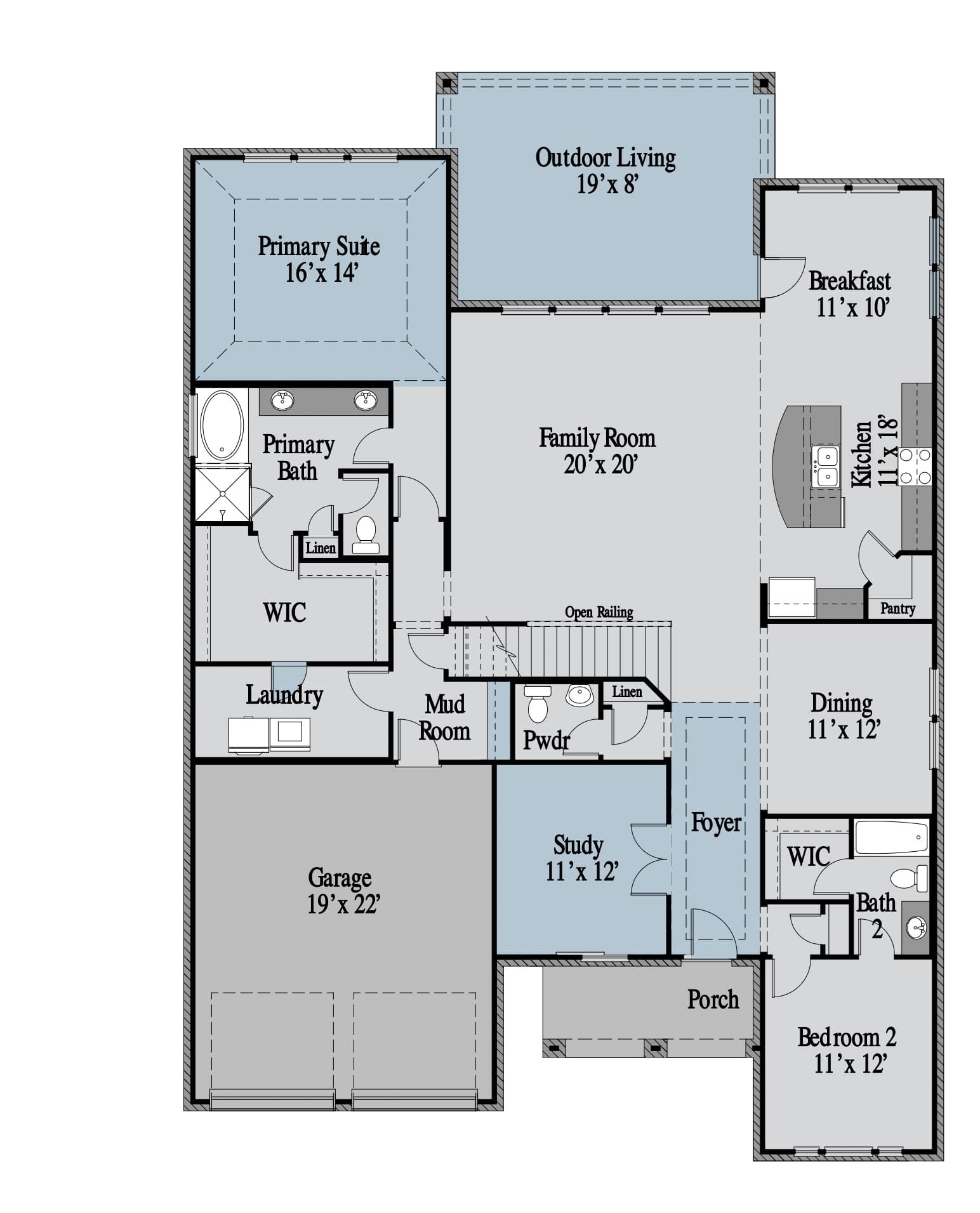 Whitney 1st Floor floor plan