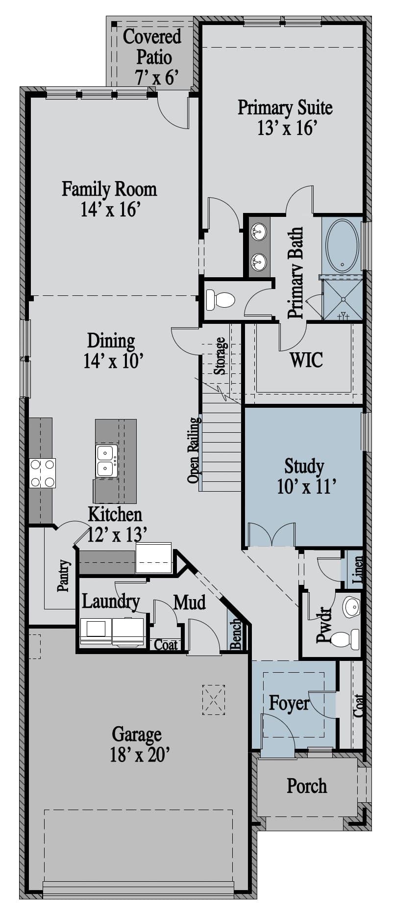 Tucker 1st Floor floor plan
