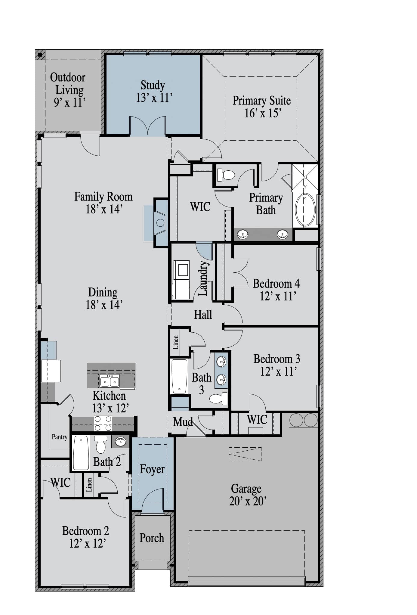 Rio Grande Executive 1st Floor floor plan