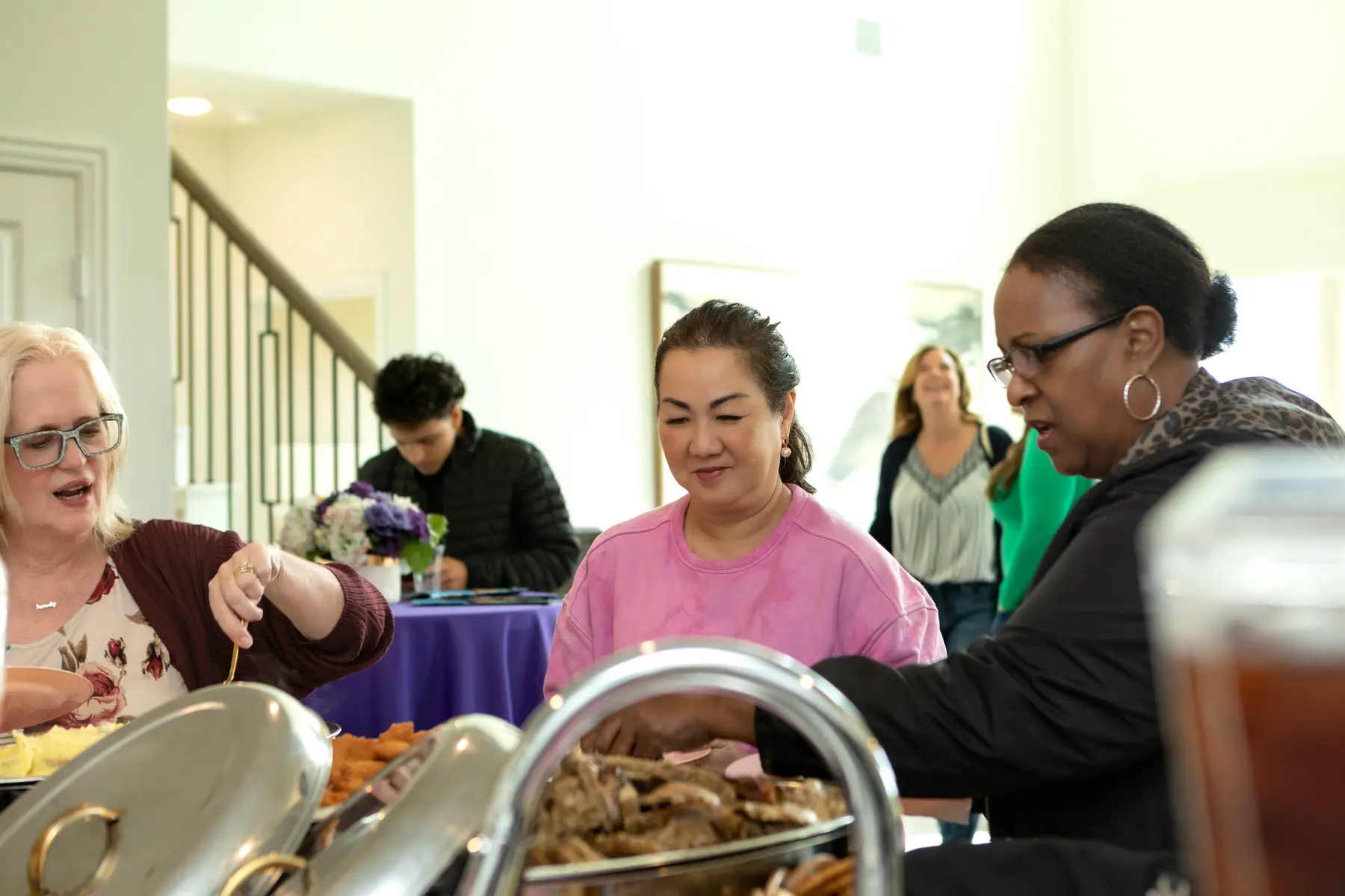 Realtors attending an event inside a UnionMain model home