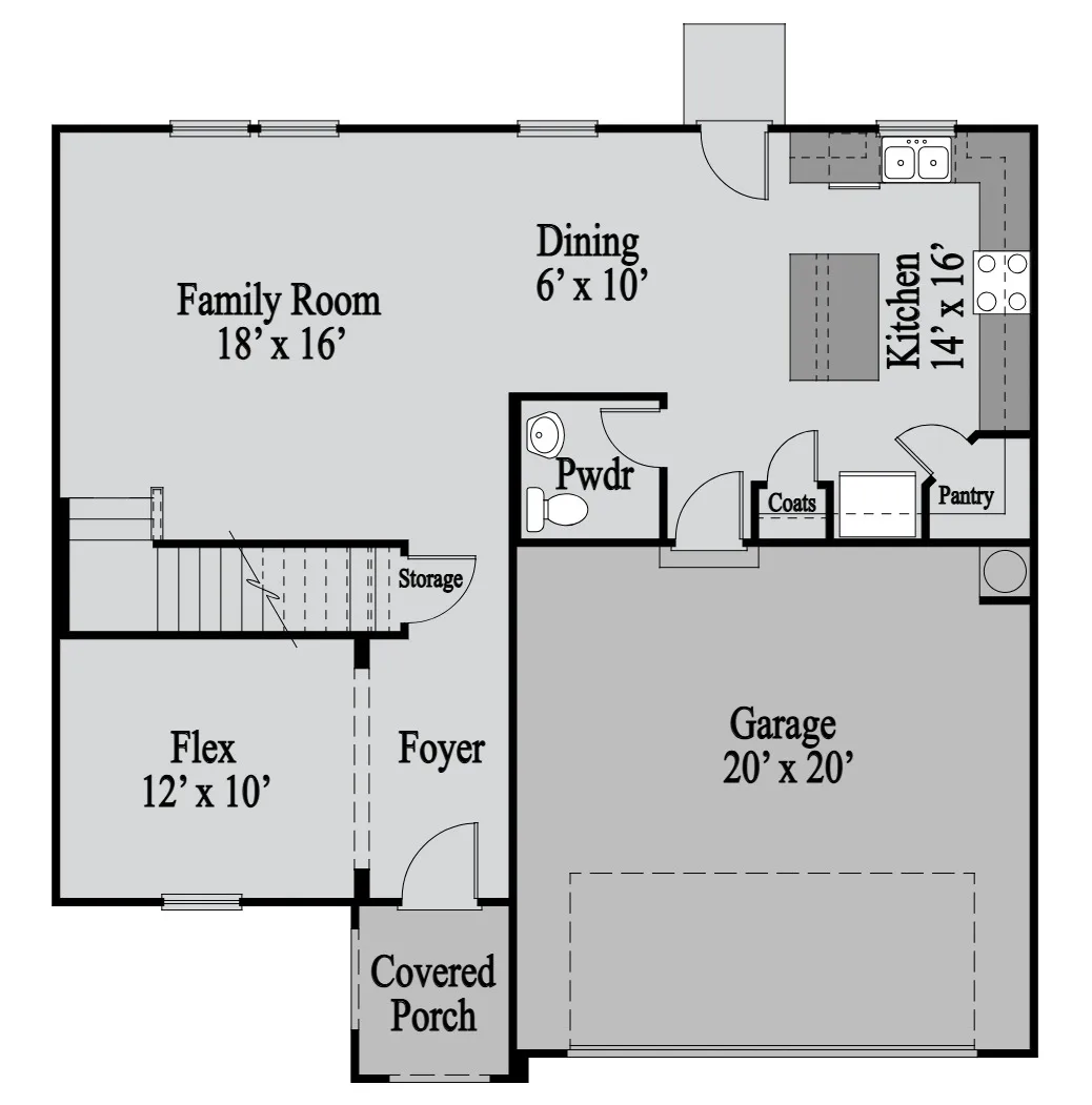 Gainesville 1st Floor floor plan