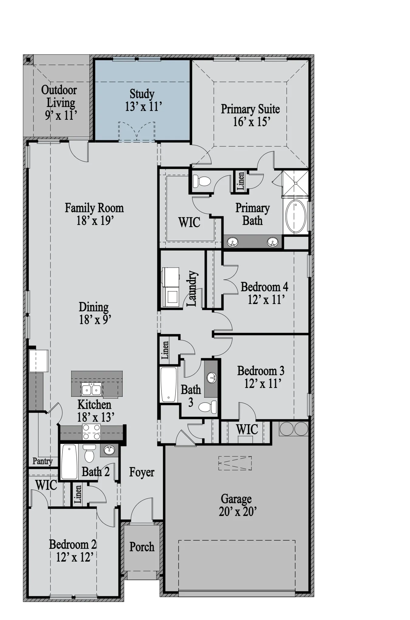 Rio Grande 1st Floor floor plan