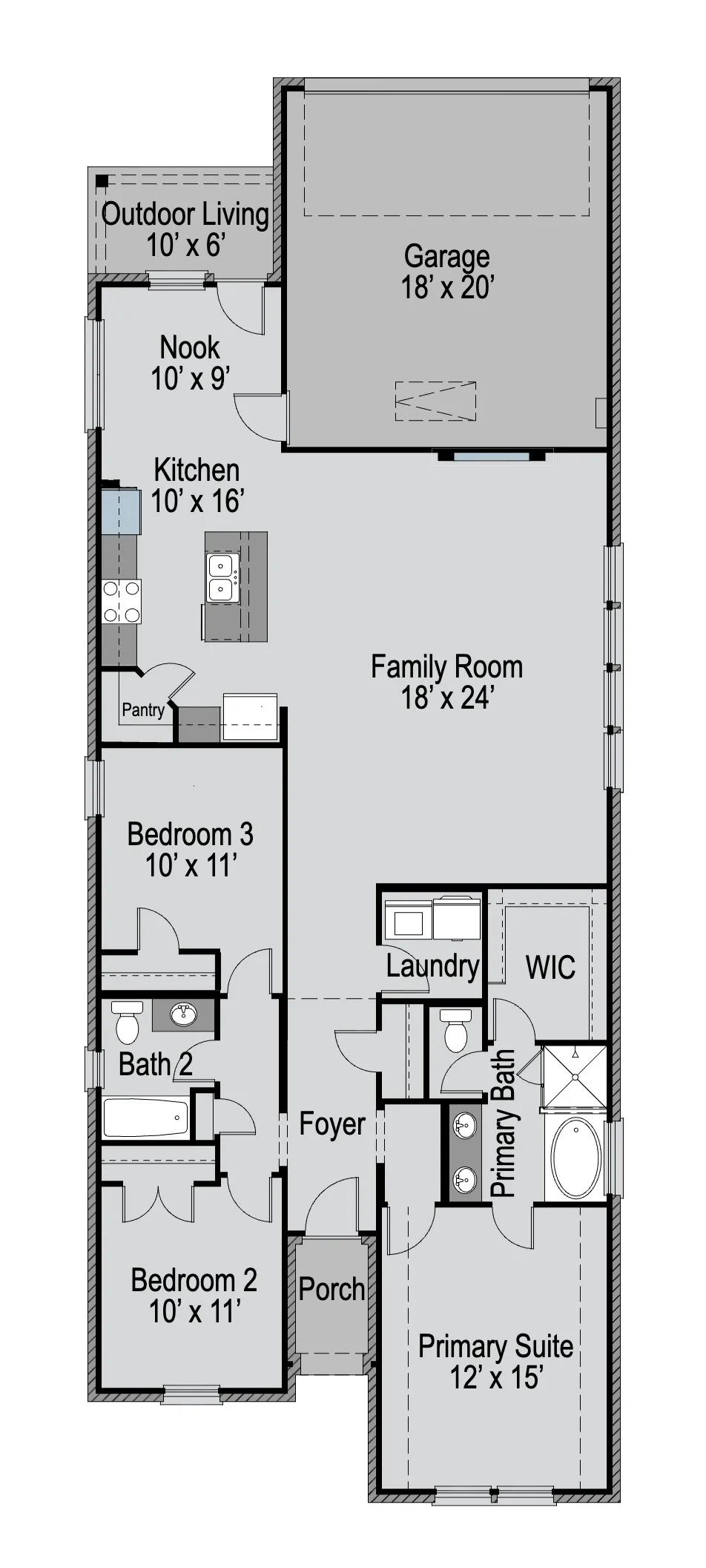 Hawthorne 1st Floor floor plan
