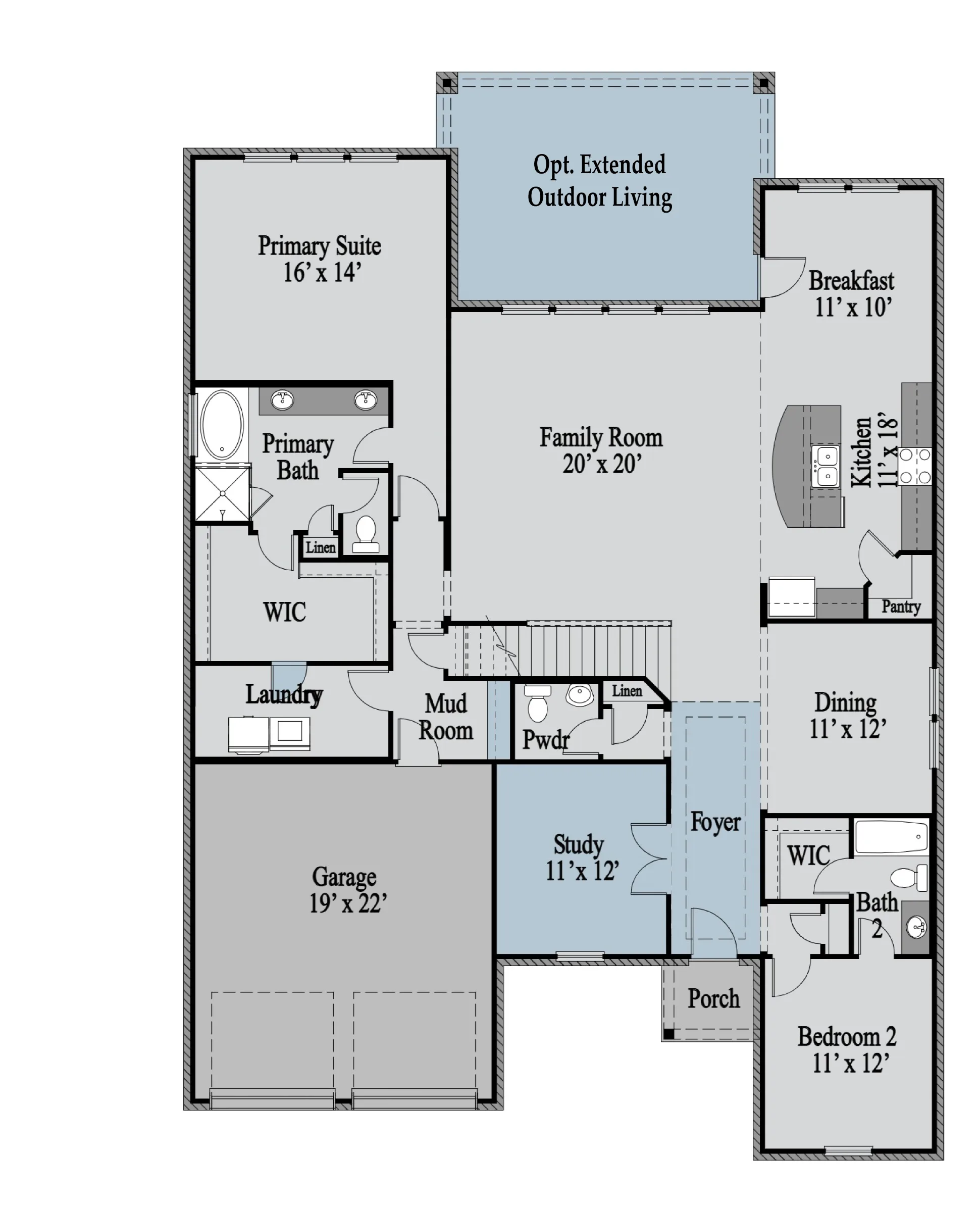 Whitney 1st Floor floor plan