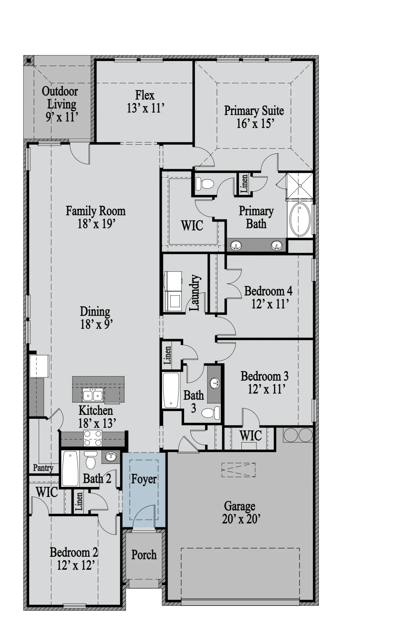 Rio Grande 1st Floor floor plan