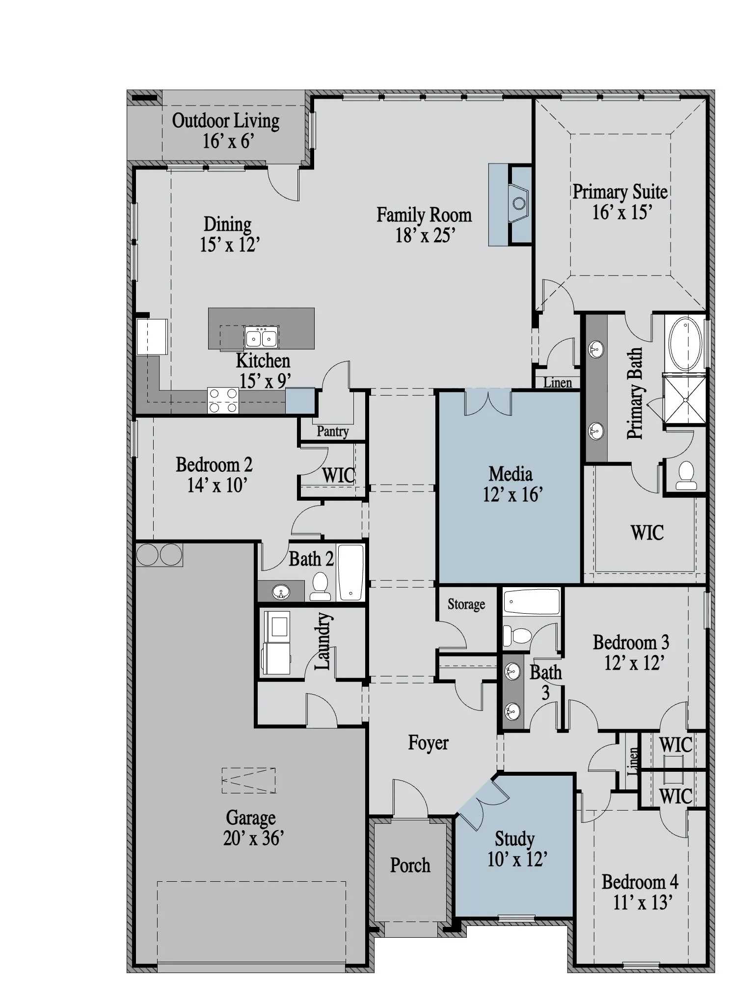 Jackson 1st Floor floor plan