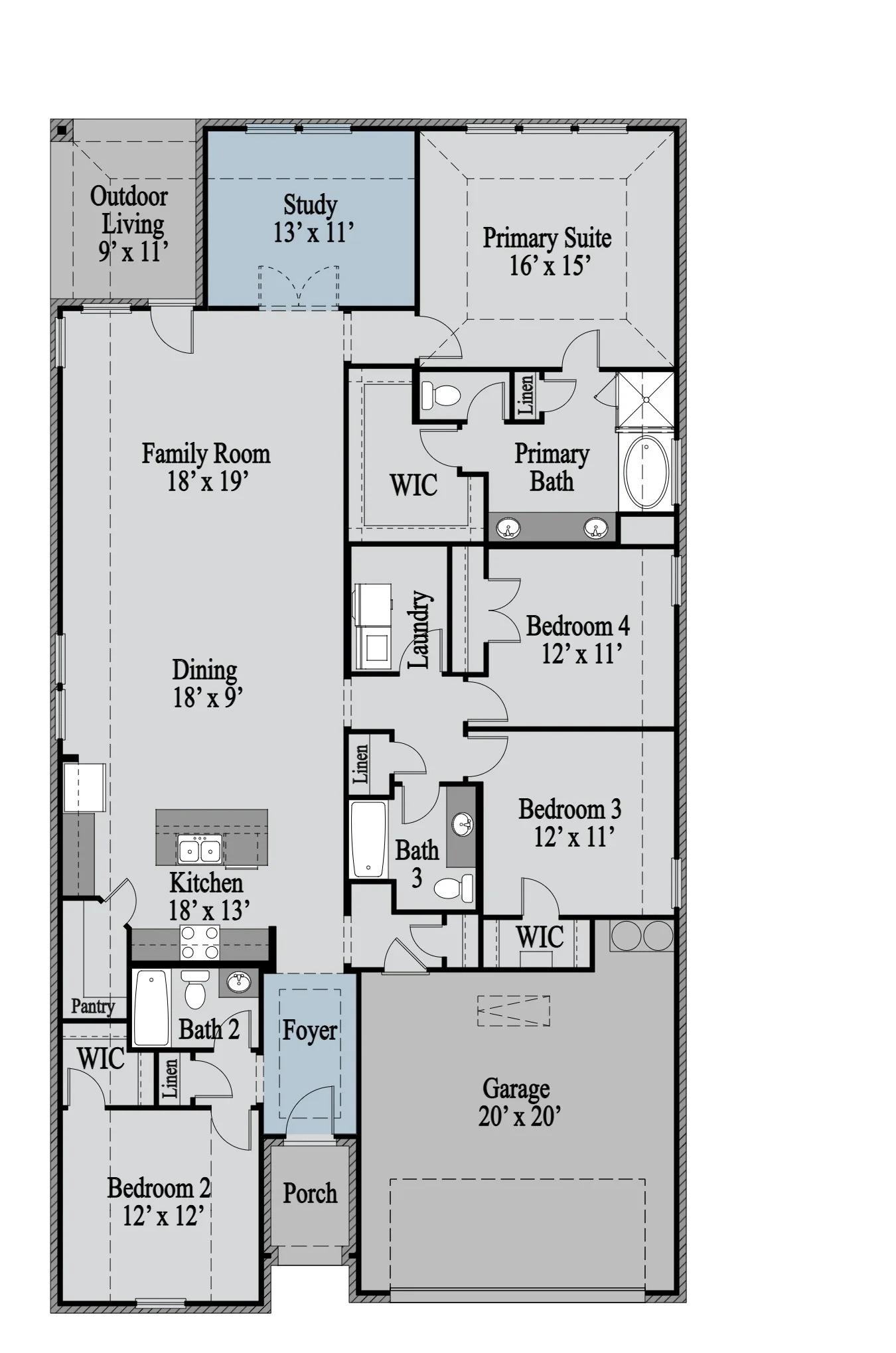 Rio Grande 1st Floor floor plan