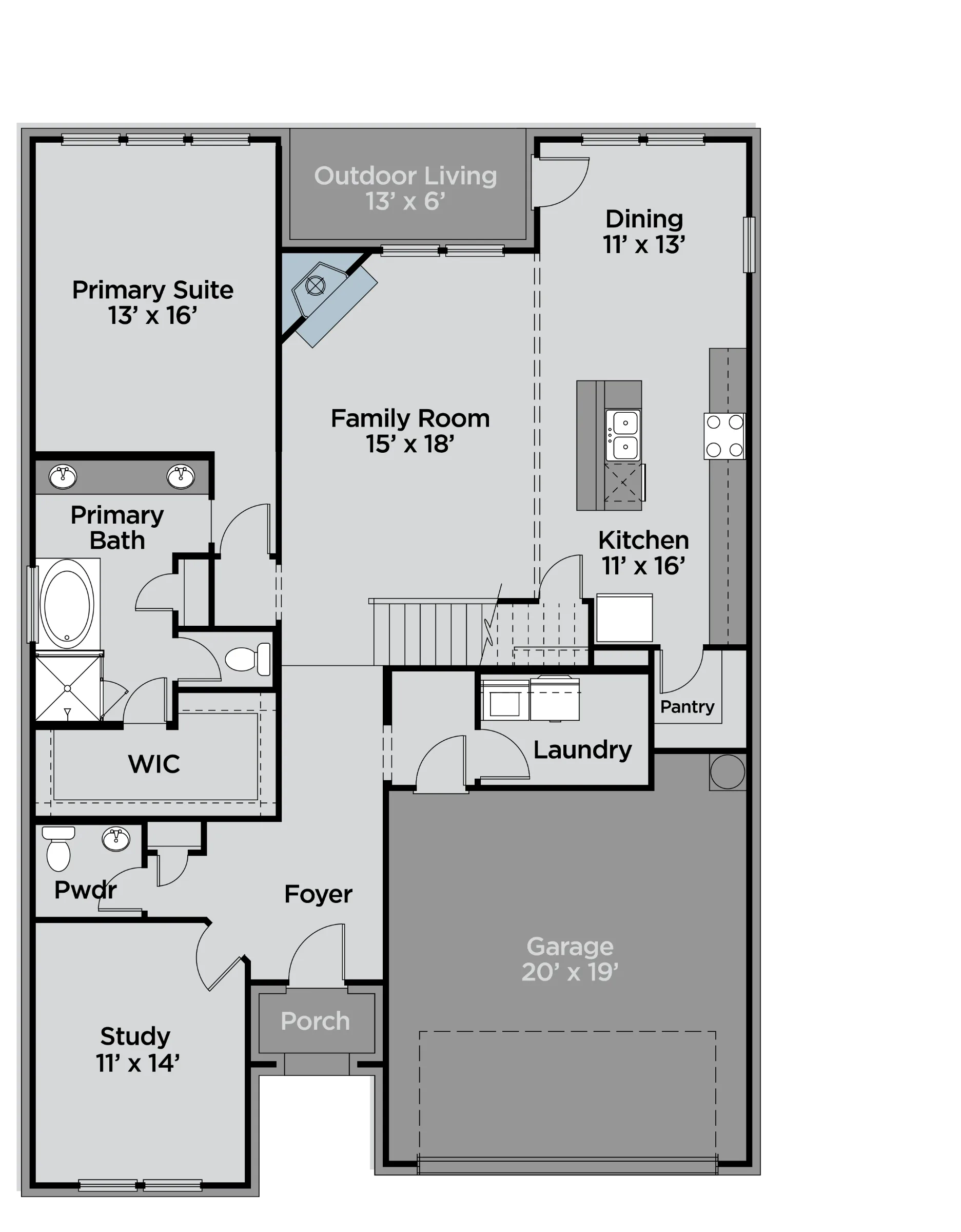 Nueces 1st Floor floor plan