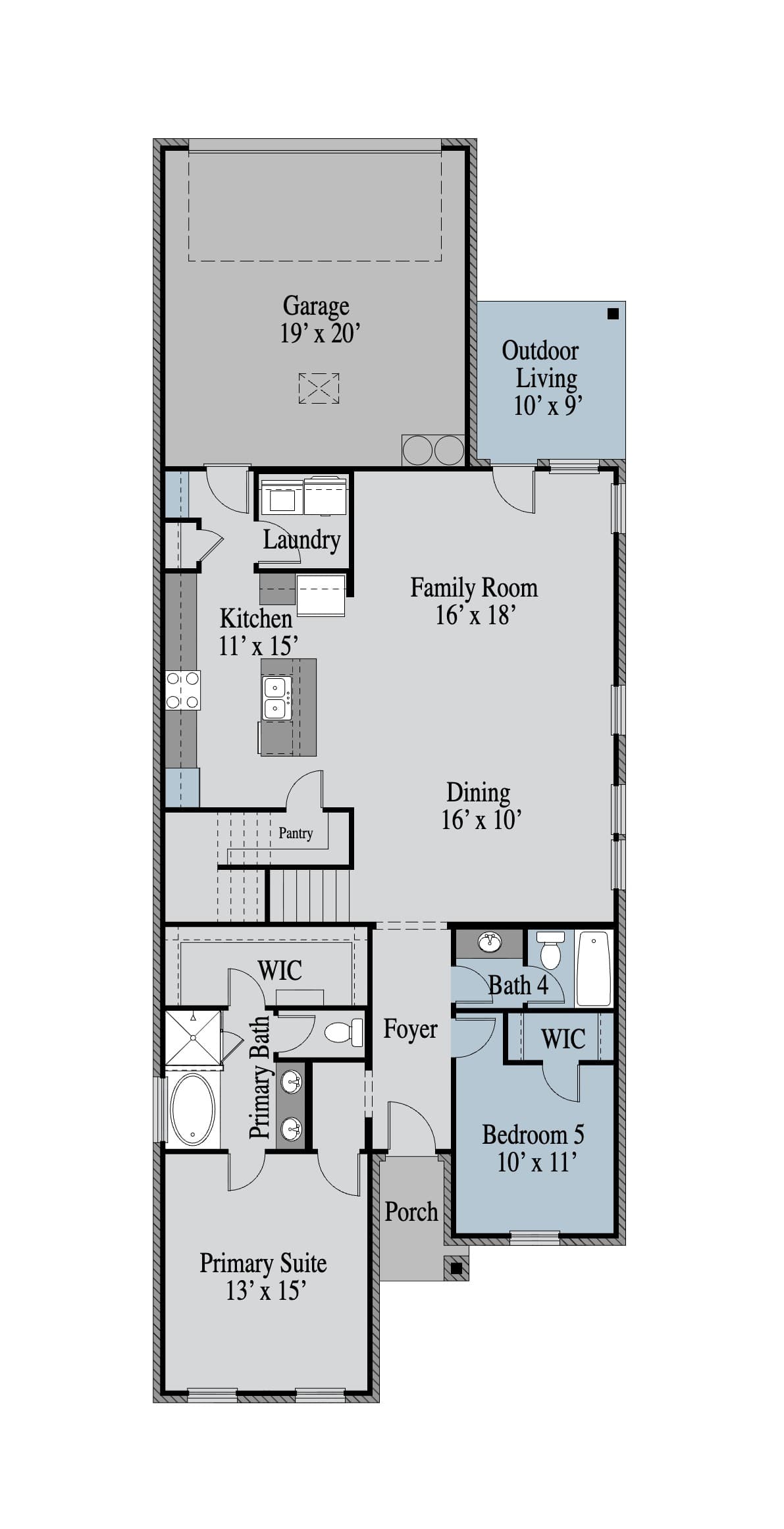 Willow 1st Floor floor plan