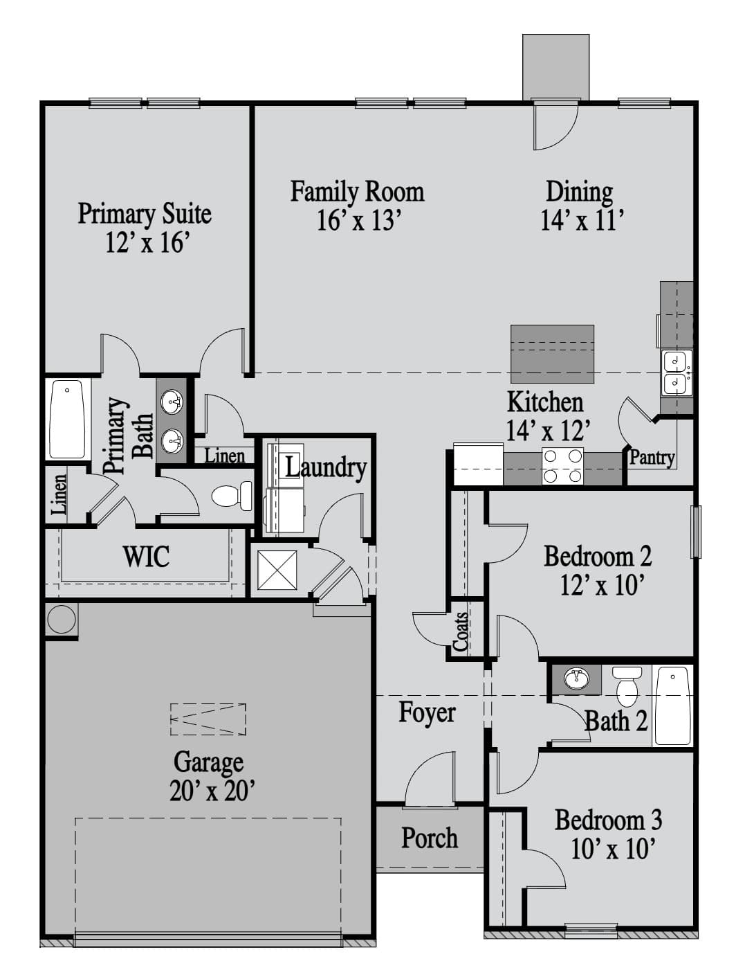 Athens 1st Floor floor plan