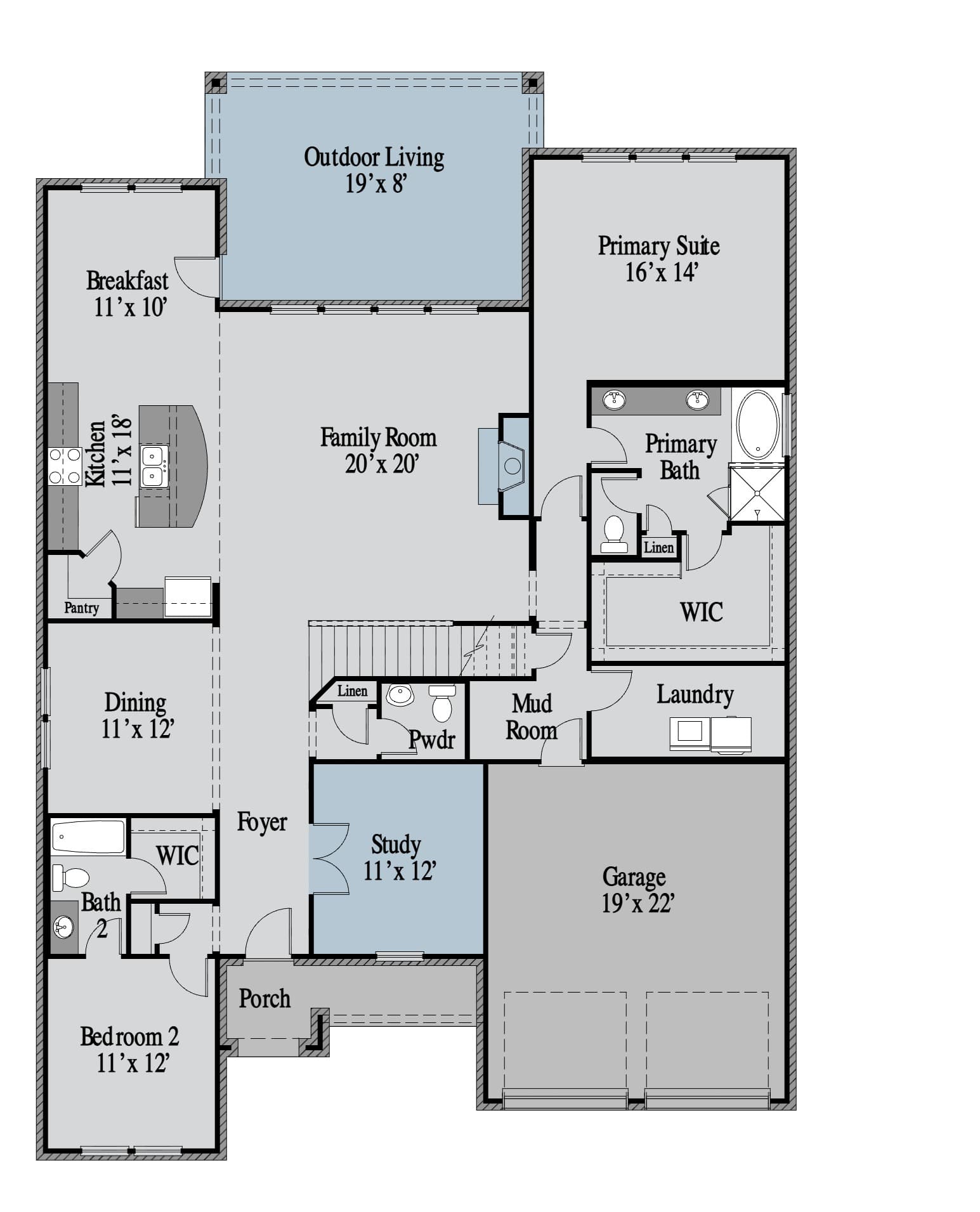 Whitney 1st Floor floor plan
