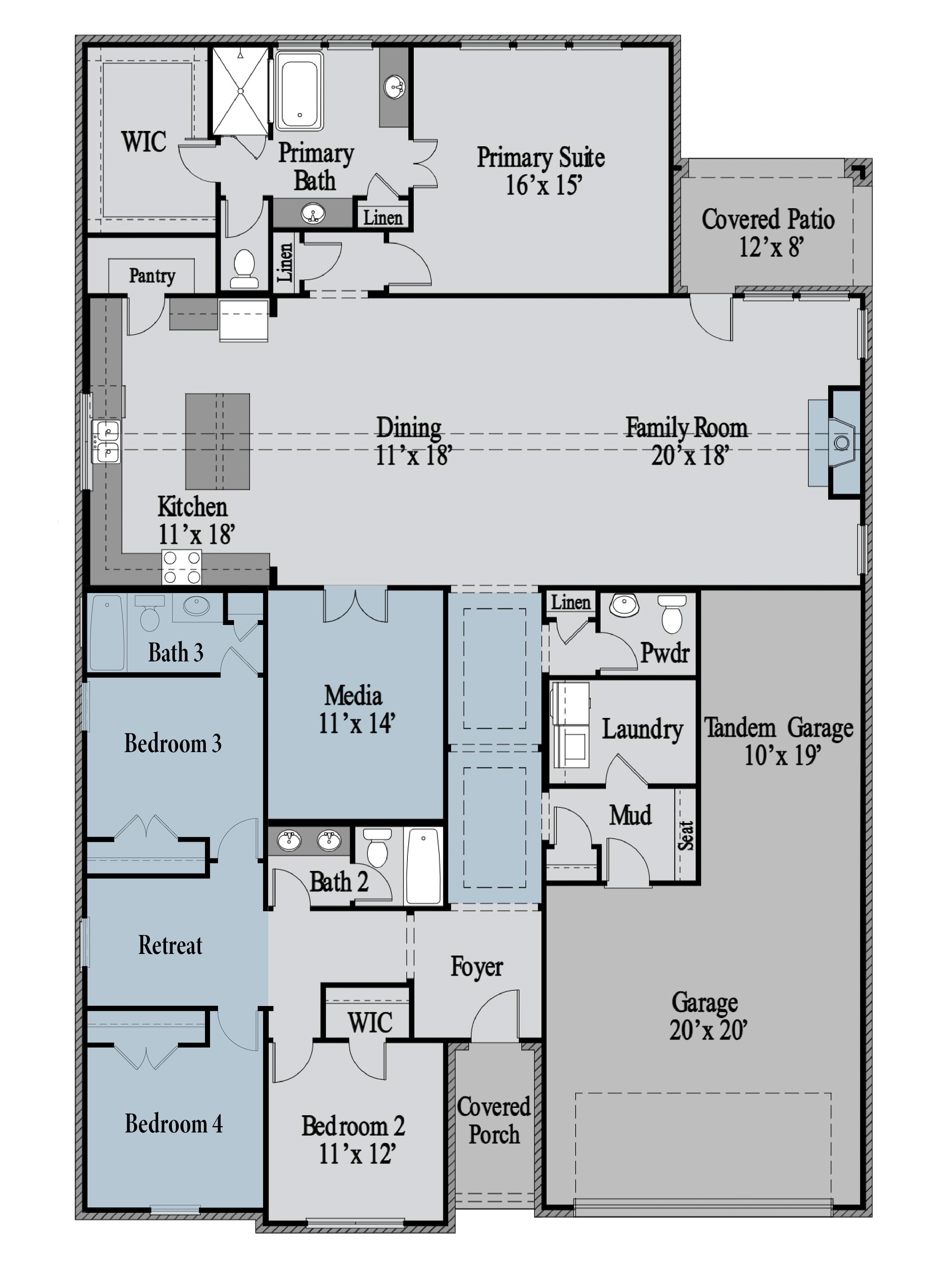 Travis 1st Floor floor plan